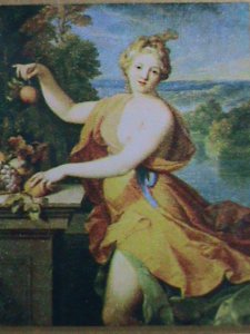 ​HUNGARY-FAMOUS NUDE ART PAINTING-POMONA- BY NICOLAS FOUCHE MNH S/S VERY FINE