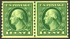 U.S. #490 MINT LINE PAIR OG NH