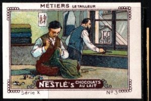 Vintage Switzerland Nestle's Milk Chocolates Series X No. 3 Tailor Trades