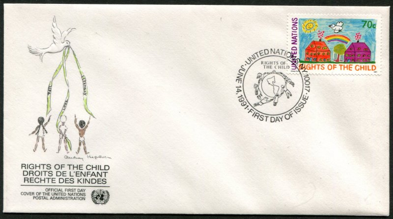 593-594 UN - New York Rights of the Child FDC