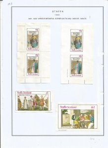 STAFFA - 1982 - Mediaeval Scenes - Sheets - Mint Light Hinged -Private Issue
