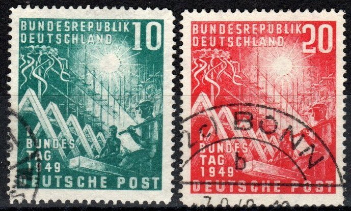 Germany #665-6 F-VF Used CV $34.00 (X6899)