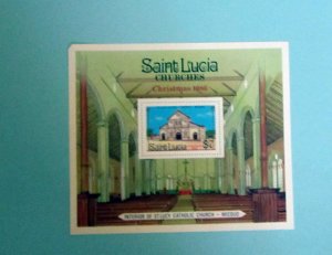 St. Lucia - 871, MNH S/S. Christmas. SCV - $3.50