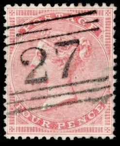 SG66a, 4d rose, USED. Cat £100. SCOTLAND