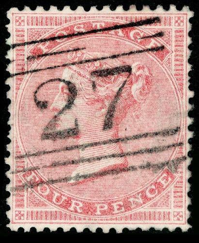 SG66a, 4d rose, USED. Cat £100. SCOTLAND