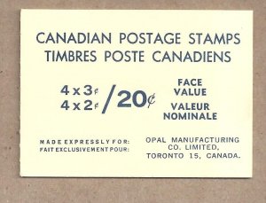 CANADA # 63a MINT NH VF CENTENNIAL BOOKLET BS24834-1 