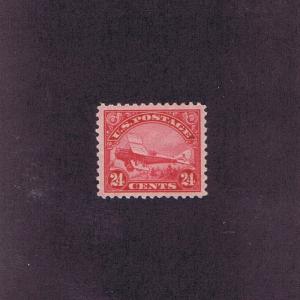 SC# C6 UNUSED OG MNH 24c DEHAVILLAND BIPLANE AIR MAIL, 1923, PSAG CERT  