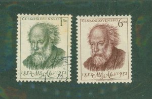 Czechoslovakia 546-47 USED/MH BIN $2.00