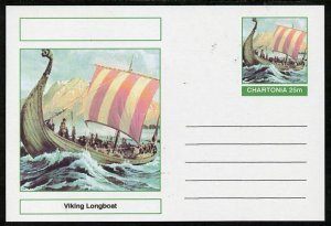 Chartonia (Fantasy) Ships - Viking Longboat postal statio...