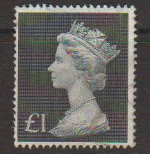 Great Britain SG 831b Fine Used interesting left off center