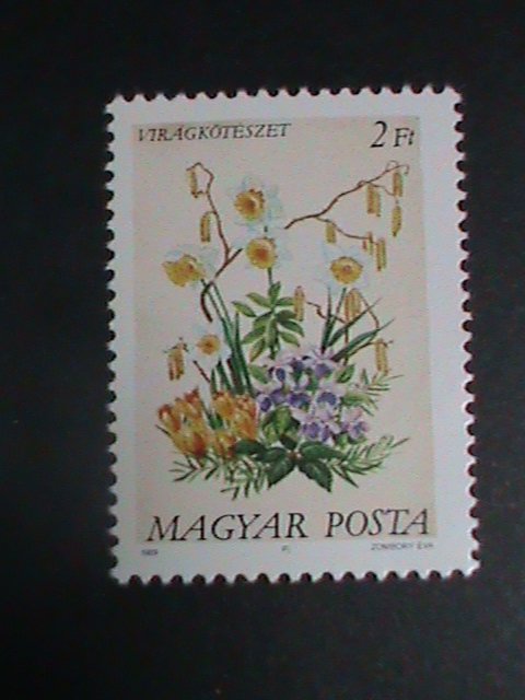 ​HUNGARY STAMP:1989 SC# 3173-7 LOVELY FLOWER ARRANGEMENTS MNH SET. VERY FINE