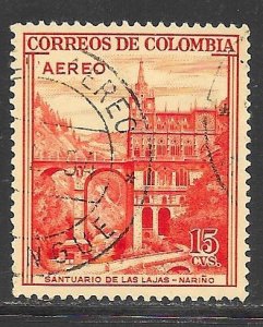 Columbia C241: 15c Las Lajas Shrine, used, F-VF