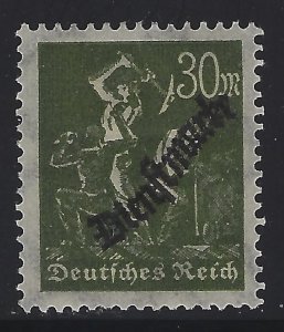 Germany #O23 Official stamp Miners with Overprint MLH