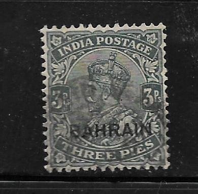 BAHRAIN, 1, USED, INDIAN POSTAL ADMINISTRATION, OVPTD