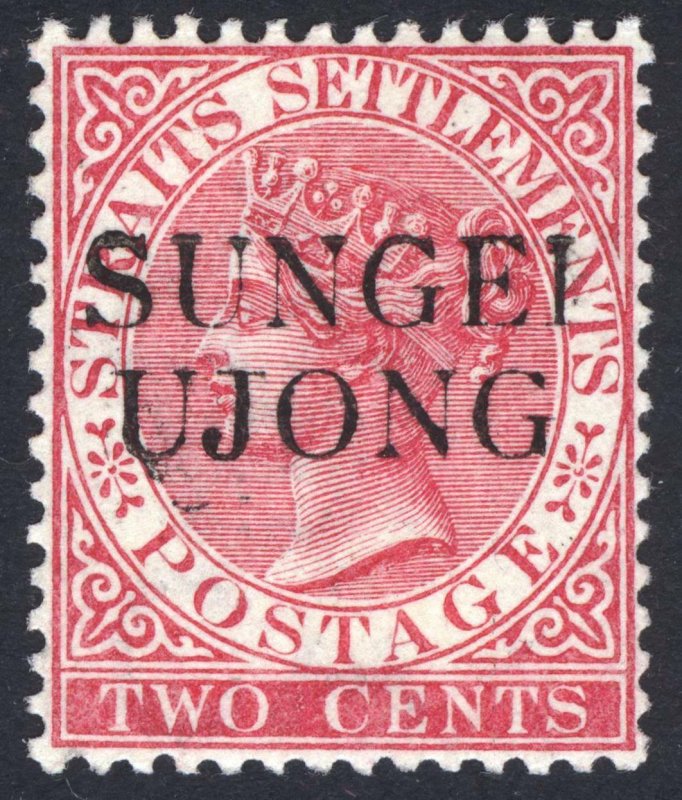 Malaya Sungei Ujong 1886 2c Rose Wmk CA SG 41 Scott 26A LMM/MLH Cat £110($147)