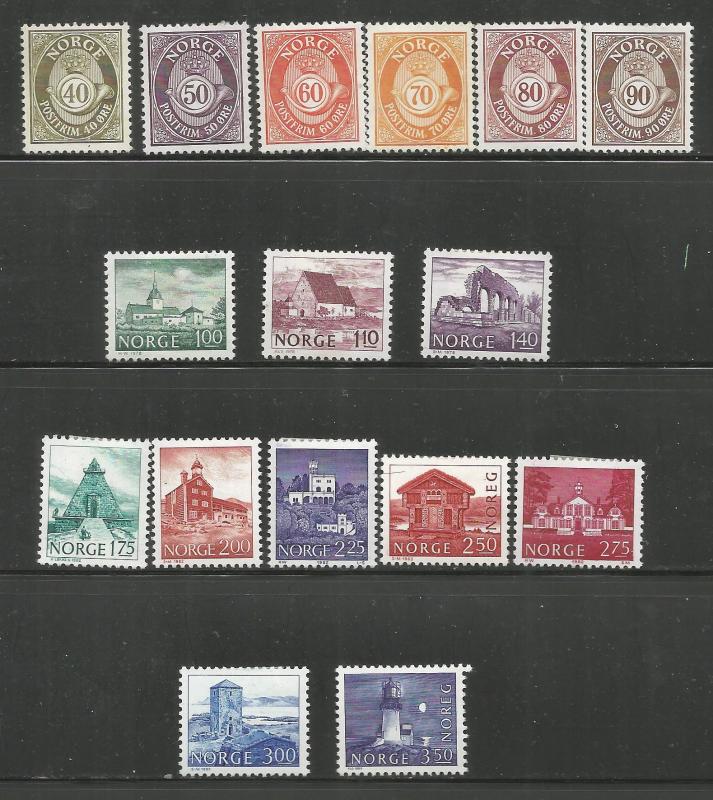 NORWAY, 709-724, MH, POST HORN SCENIC