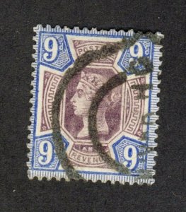 2x Great Britain Queen Victoria stamps No. 120 - 9d #131 -10d CV= $85.00 USA $