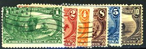 U.S. #285-290 USED SET MIXED CONDITION