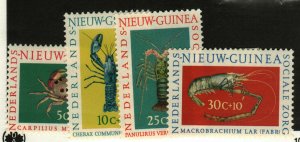 Netherlands New Guinea #B31-4 MH Crustacians
