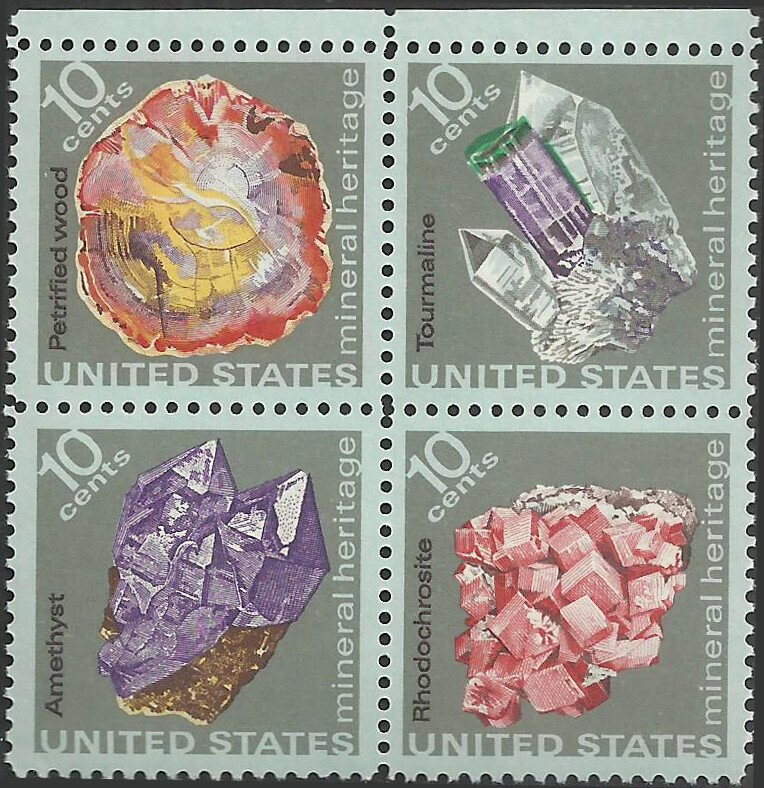 # 1538-1541 MINT NEVER HINGED ( MNH ) MINERALS