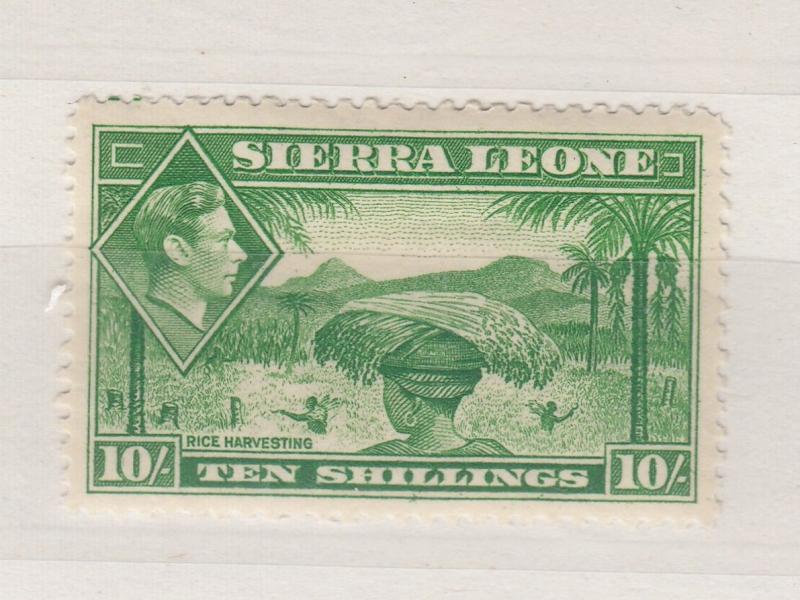 Sierra Leone KGVI 1938/44 10/- SG199 Mint MH X8758