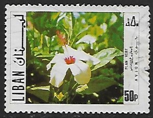 Lebanon # C634 - Hibiscus - used....{KlGr}