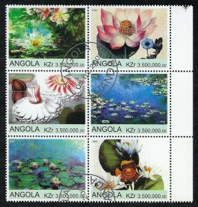 Dealer's Lot - Angola Flowers Block of 6 stamps, 500 sets