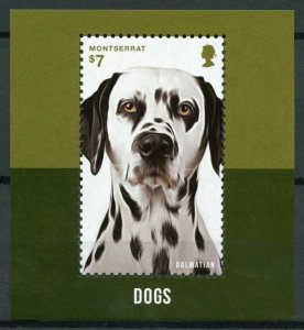 Montserrat 2014 MNH Dogs 1v S/S Pets Domestic Animals Dalmatian