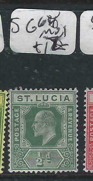 ST LUCIA  (P2705BB)  KE  1/2D  SG 66   MOG 