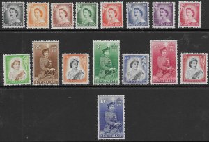 New Zealand 288-301  1953  set 16  FVF Mint nh