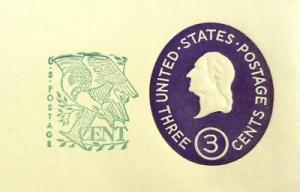 U540, 3c U.S. Postage Envelopes qty 2