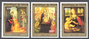 Niger Sc# C349-C351 MNH 1984 Christmas