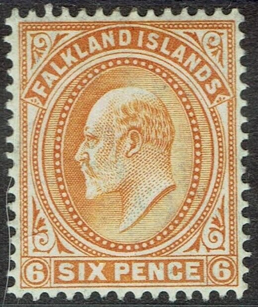 FALKLAND ISLANDS 1904 KEVII 6D 