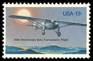 PCBstamps   US #1710 13c Lindbergh's Flight, MNH, (5)
