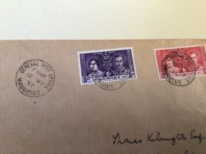 Mauritius  1937 Selfridge & Co  Philatelic dept first day cover A15900