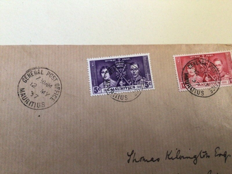 Mauritius  1937 Selfridge & Co  Philatelic dept first day cover A15900