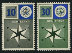 Netherlands 372-373,MNH.Michel 704-705. EUROPE CEPT-1957,United Europe.
