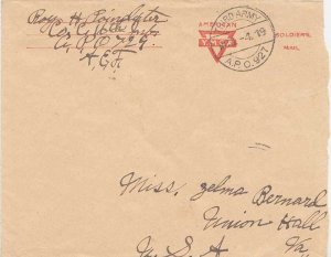 United States A.E.F. World War I Soldier's Free Mail 1919 Third Army, A.P.O. ...