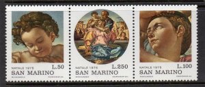 1975 San Marino 1102-1104strip Artist / Michelangelo Buonarroti