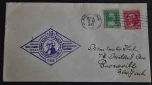 DYNAMITE Stamps: US 1932 Virginia State Fair  Cover