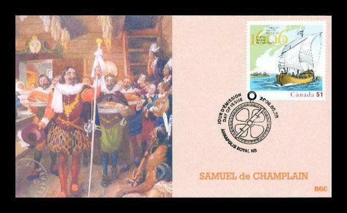 BGC 4073 Samuel de Champlain Canada Stamp Only