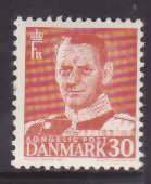 Denmark-Sc#333-41 inc. 333a-unused NH set-Definitives-1952-