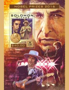 SOLOMON ISLANDS - 2016 - Nobel Prize Winners 2016 - Perf Souv Sheet - MNH