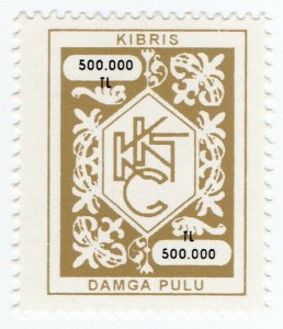 (I.B) Cyprus (Turkish Zone) Revenue : Duty Stamp 500,000TL