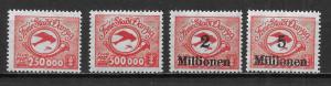 Danzig C22-25 Airmail set MNH