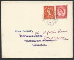 GB 1957 cover EATPO UP / PETERBOROUGH SECT railway cancel..................53351