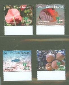 Cook Islands #1338-1341  Single (Complete Set)