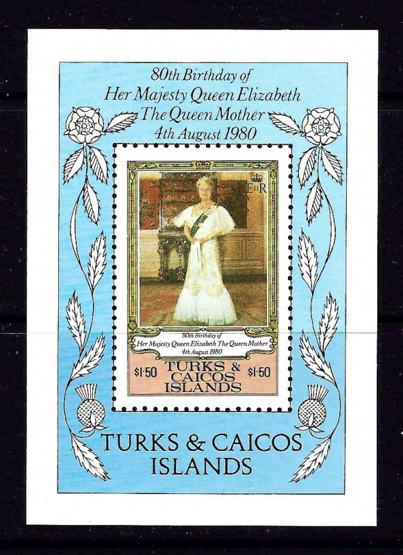 Turks and Caicos 441 MNH 1980 Queen Mother Birthday