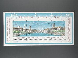 Helvetia 1984 Gedenkblock NABA Züri 84 postfrisch**