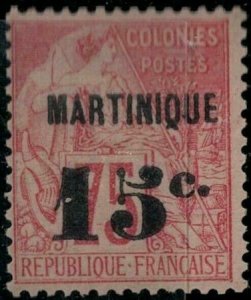 Martinique 1891 SC 20 Mint Signed SCV $210.00
